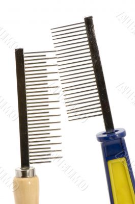 hairbrush for animal close up