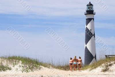 Girls at a Lighthouse