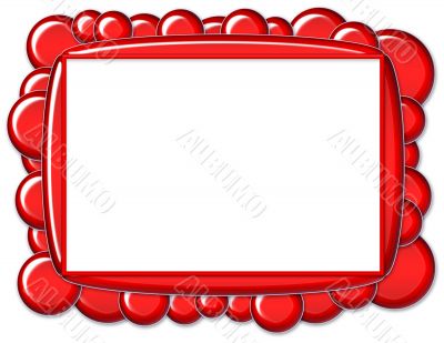 Red Bubble Frame