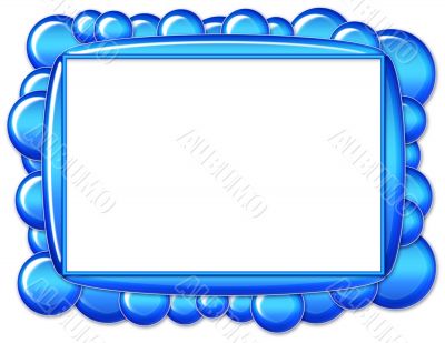 Blue Bubble Frame