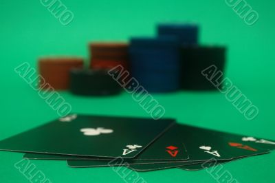 Poker Hand - 5 Aces