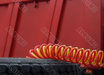 Truck cables.