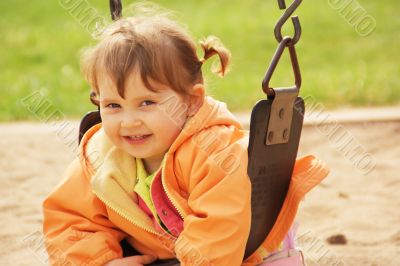 Smiling Little Girl at the Park
