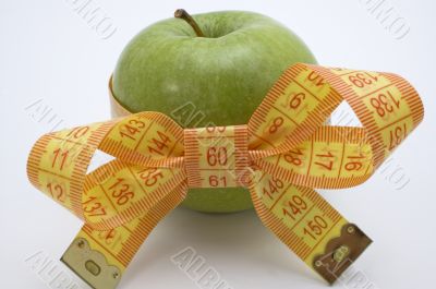 Symbol of diet and healthy eating.