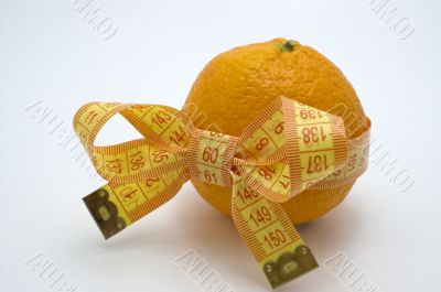 Symbol of diet and healthy eating.