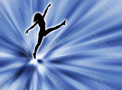 Woman jumping