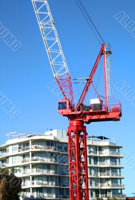 Construction Crane On The Job