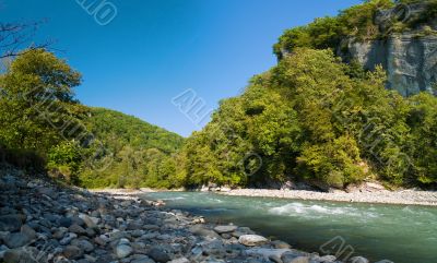 Mountains river