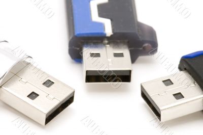 USB Flash memory close up