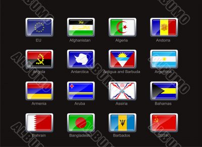 Flag icon set  - part 1