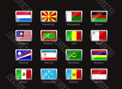 Flag icon set  - part 7