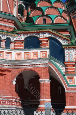 The Pokrovsky Cathedral (St. Basil`s Cathedral) on Red Square, M