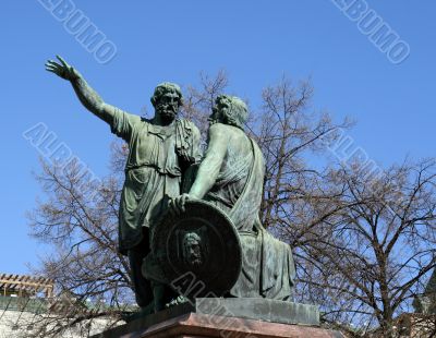 Statue of Kuzma Minin and Dmitry Pozharsky at Red Square, Moscow
