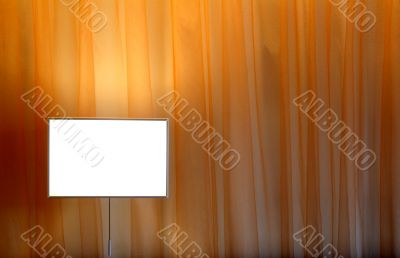 Curtain and lamp