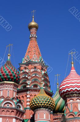The Pokrovsky Cathedral (St. Basil`s Cathedral) on Red Square, M