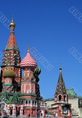 The Pokrovsky Cathedral (St. Basil`s Cathedral) on Red Square, M