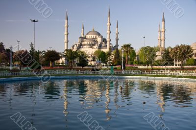 Blue Mosque Reflection