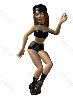 Toon Figure - Biker Girl