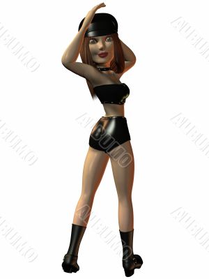 Toon Figure - Biker Girl