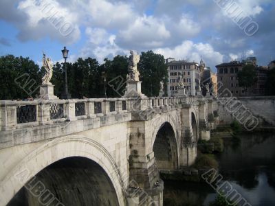 Rome.  St.Angel bridge