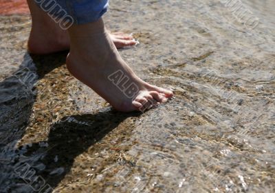 Legs in water