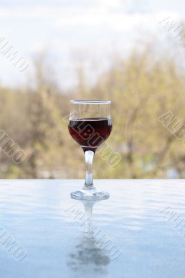 Red Wine On Nature