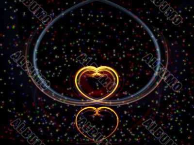 abstract heart background 2