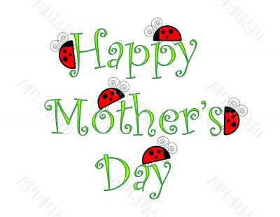 Happy Mothers Day with Ladybugs