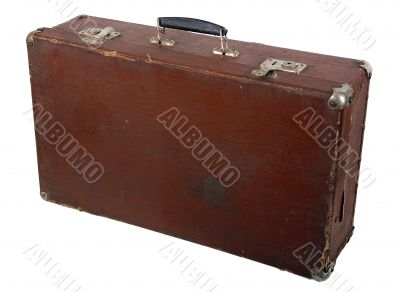Old brown suitcase-014