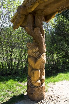 Wooden sculpture