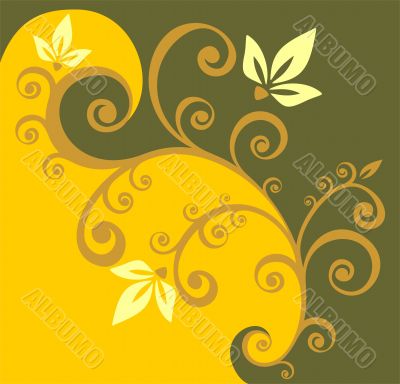 yellow curls background