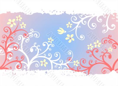 light floral background