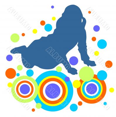 sitting girl