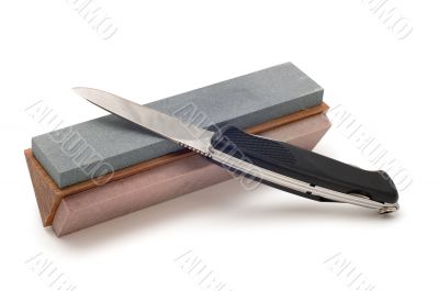knife with grindstone