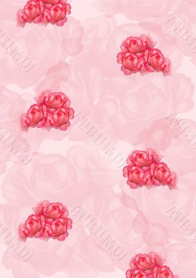 Decorative ornament with roses.