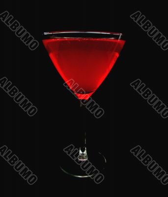 red martini glass