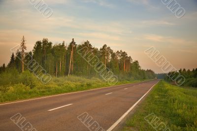 Morning,highway,bus