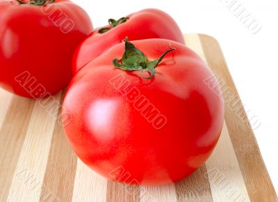 Vegetables on cutting board.