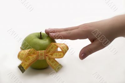 Symbol of diet and healthy eating.