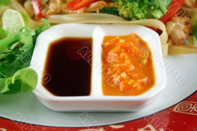 Soy And Sambal Olek Sauces