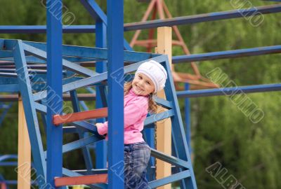 The child on a playgroud