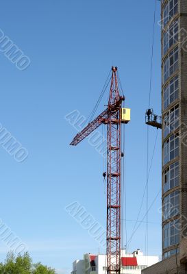 The elevating crane