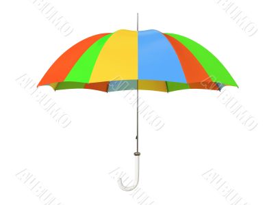 Colorful umbrella isolated om white background