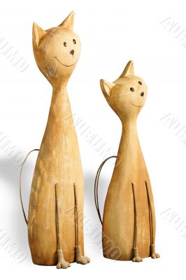 Two happy cats