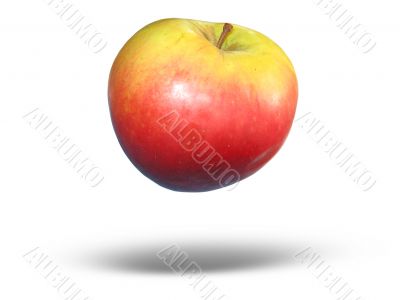Yellow and red color apple