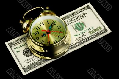 Alarm clock and money 02