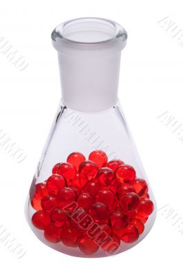Pills in a flask