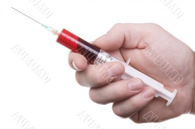 Hand with syringe 3