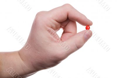 Hand, pill