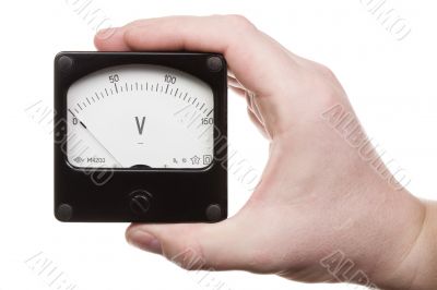 Hand with voltmeter 2